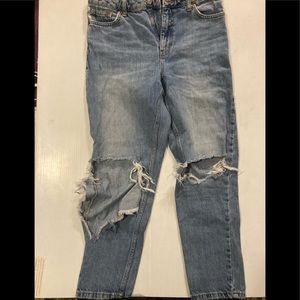 TopShop ripped mom jeans